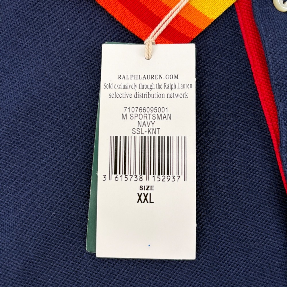 NWT Polo Ralph Lauren Polo Country Sportsman XXL Outdoor Rainbow Collar Navy - Picture 7 of 15
